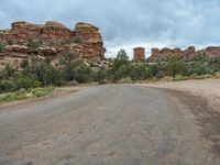 Gloomy Utah Red Rock Landscape