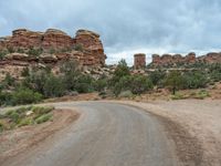 Gloomy Utah Red Rock Landscape