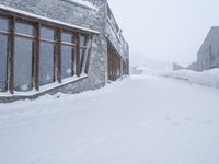 A Gloomy Winter Day in the Alps