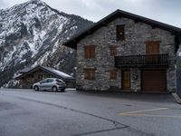 A Gloomy Winter Day in the French Alps