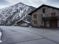 A Gloomy Winter Day in the French Alps