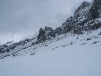 Gloomy Winter Day in the Mountains of France