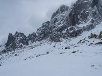 Gloomy Winter Day in the Mountains of France