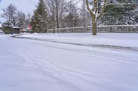 A Gloomy Winter Day in Toronto's Residential Area