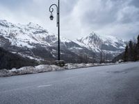 Gloomy Winter Landscape in the French Alps