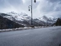 Gloomy Winter Landscape in the French Alps