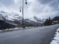 Gloomy Winter Landscape in the French Alps