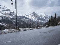 Gloomy Winter Landscape in the French Alps