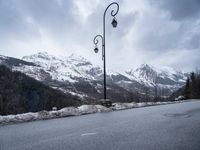 Gloomy Winter Landscape in the French Alps