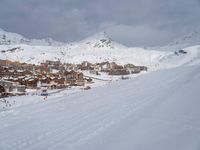 Gloomy Winter Landscape in France