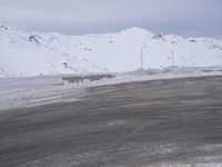 Gloomy Winter Landscape in the French Alps