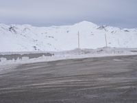 Gloomy Winter Landscape in the French Alps