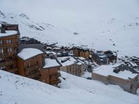 Gloomy Winter View of the Alps in France