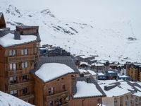 Gloomy Winter View of the Alps in France