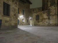 Gothic Architecture in Barcelona: City at Night