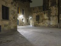 Gothic Architecture in Barcelona: City at Night