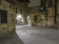 Gothic Architecture in Barcelona: City at Night