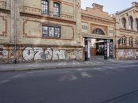 the street has been tagged with graffiti for good reason by the law that it is