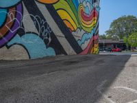 Graffiti Wall in Art District, Salt Lake City, Utah, USA