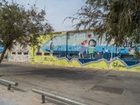 Graffiti Wall in Barcelona: Capturing the City Life