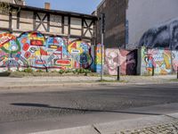 Graffiti Wall in Berlin Art District 002