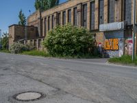 Graffiti Wall in Berlin: Urban Art Meets Industrial Setting