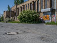 Graffiti Wall in Berlin: Urban Art Meets Industrial Setting