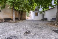 Granada Spain Residential Architecture Cobblestone