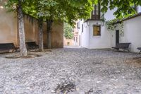 Granada Spain Residential Architecture Cobblestone