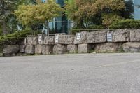 Grass Covered Road with Asphalt Parking