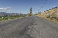 Grassy Rural Road in British Columbia