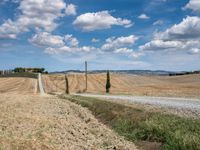 Gravel Road in Tuscany: A Scenic Nature Scene