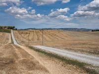 Gravel Road in Tuscany: A Scenic Nature Scene