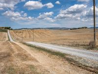 Gravel Road in Tuscany: A Scenic Nature Scene