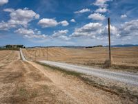 Gravel Road in Tuscany: A Scenic Nature Scene