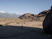 Gravel Tracks and Mountain Views in Alabama Hills
