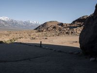 Gravel Tracks and Mountain Views in Alabama Hills