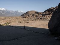 Gravel Tracks and Mountain Views in Alabama Hills