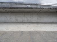 Grey Concrete Walls in the City: Embracing Symmetry