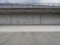 Grey Concrete Walls in the City: Embracing Symmetry