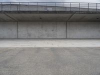 Grey Concrete Walls in the City: Embracing Symmetry