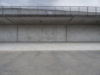 Grey Concrete Walls in the City: Embracing Symmetry