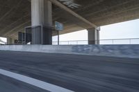 Grey Highway Bridge on Concrete Road 001