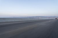 Grey Highway in Motion Blur with Clear Skies