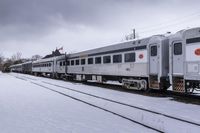 Grey Sky in Toronto: A Day in an Industrial Factory with Snow