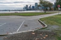 Grey Sky over Vancouver Parking Lot