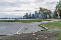 Grey Sky over Vancouver Parking Lot