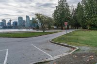 Grey Sky over Vancouver Parking Lot