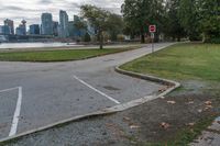 Grey Sky over Vancouver Parking Lot