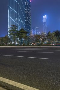 Guangzhou Cityscape at Night: A Stunning View of Asia